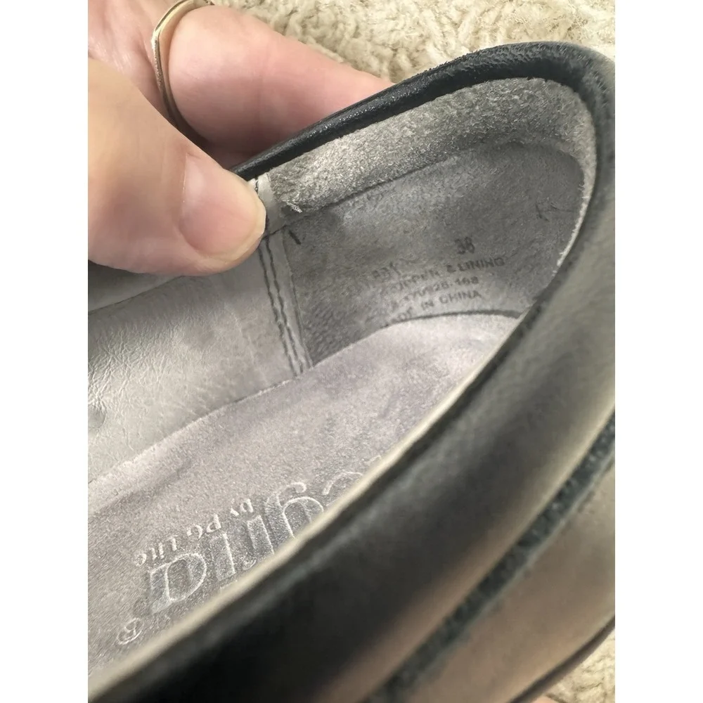 Alegría Maya Black Mary Jane Comfort Shoes Wedge Heel EU‎ 38 US 7-7.5 Supportive